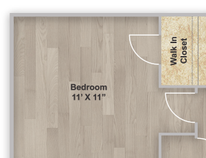 Two bedroom floorplan layout